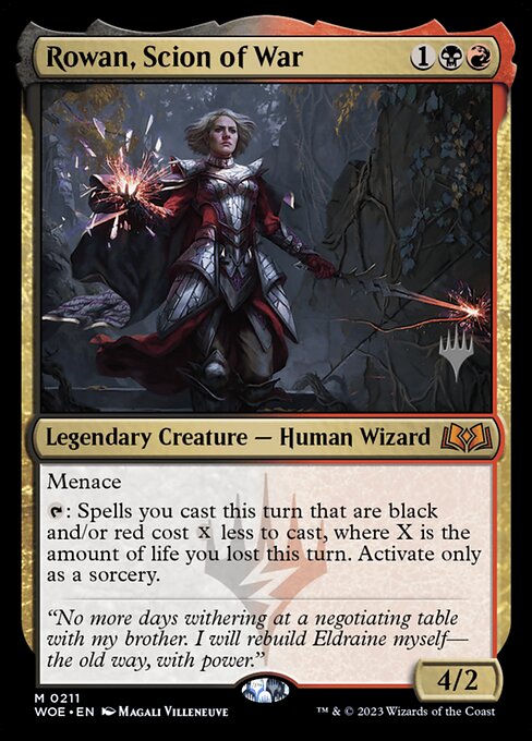 Rowan, Scion of War (PWOE 211p)
