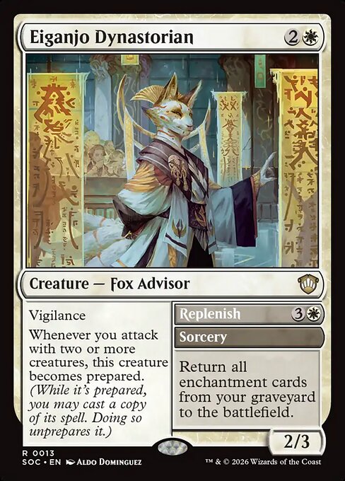 Eiganjo Dynastorian // Replenish (SOC 13)