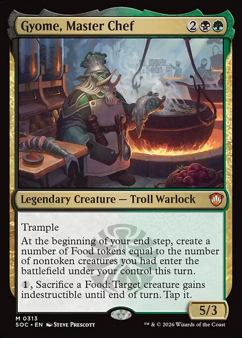 Gyome, Master Chef (SOC 313)