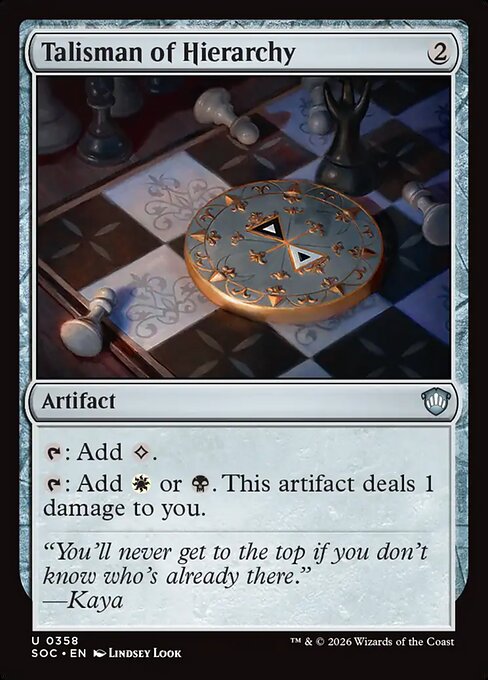 Talisman of Hierarchy (SOC 358)