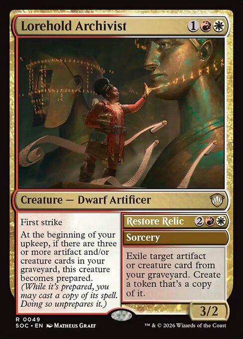 Lorehold Archivist // Restore Relic (SOC 49)
