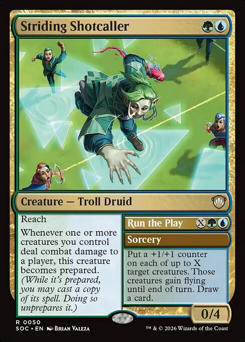 Striding Shotcaller // Run the Play (SOC 50)