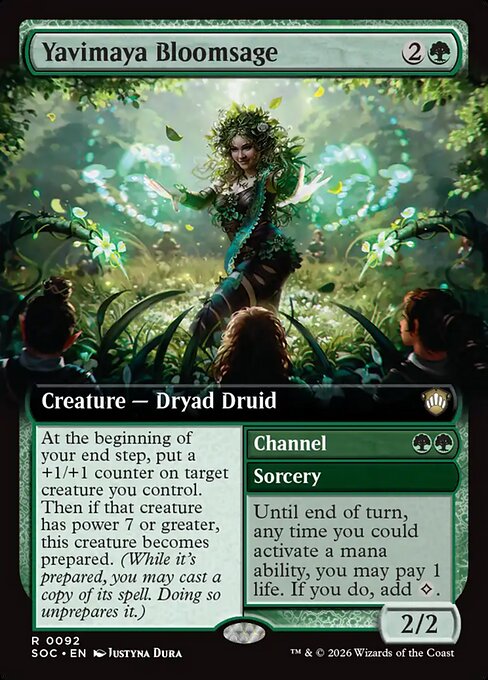 Yavimaya Bloomsage // Channel (SOC 92)