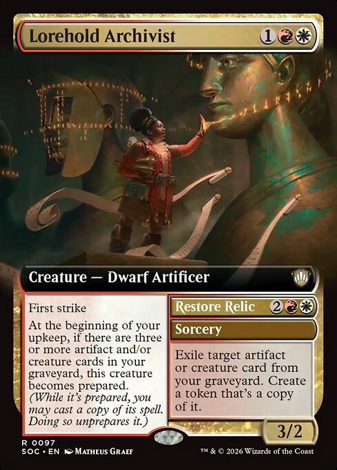 Lorehold Archivist // Restore Relic (SOC 97)