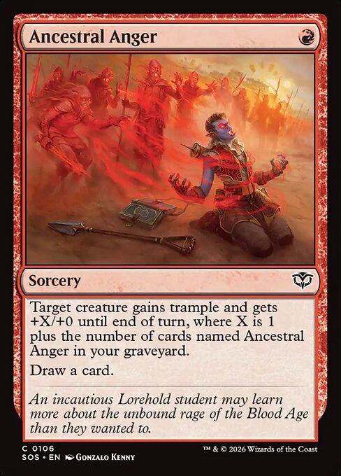 Ancestral Anger (SOS 106)