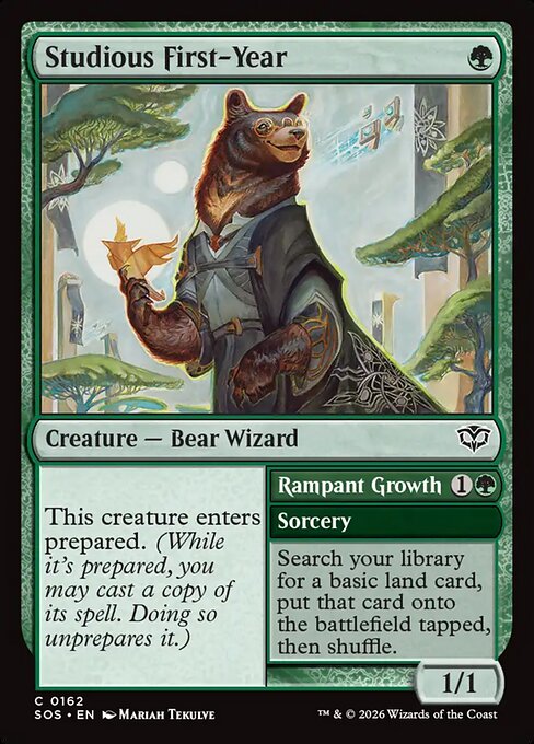 Studious First-Year // Rampant Growth (SOS 162)