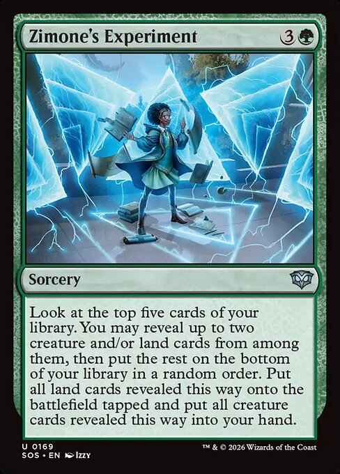 Zimone's Experiment (SOS 169)