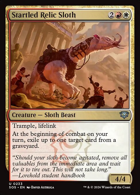 Startled Relic Sloth (SOS 233)