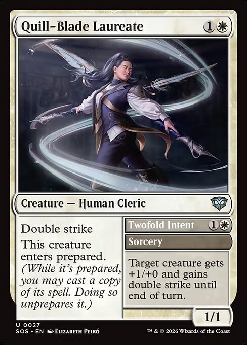 Quill-Blade Laureate // Twofold Intent (SOS 27)