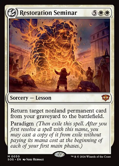 Restoration Seminar (SOS 30)