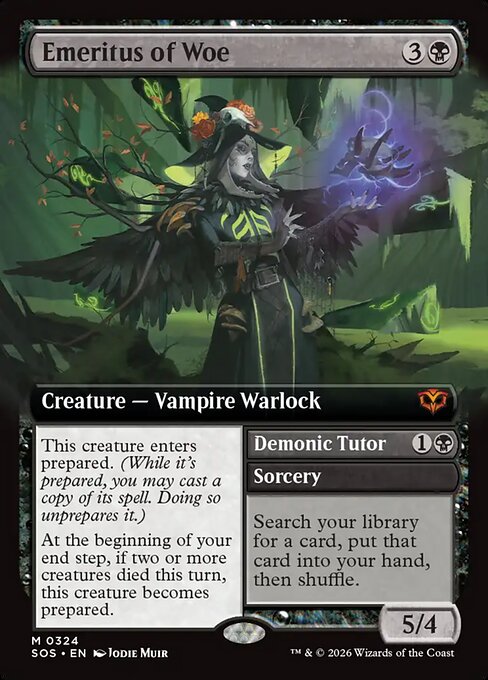Emeritus of Woe // Demonic Tutor (SOS 324)