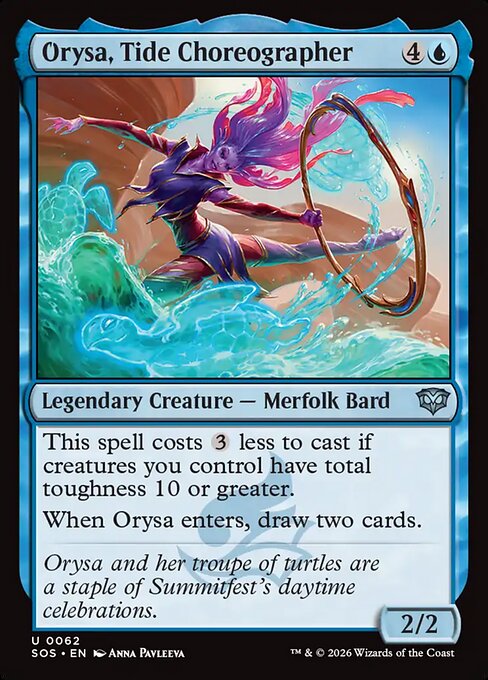 Orysa, Tide Choreographer (SOS 62)