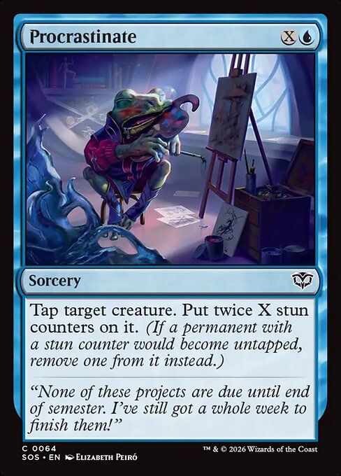 Procrastinate (SOS 64)