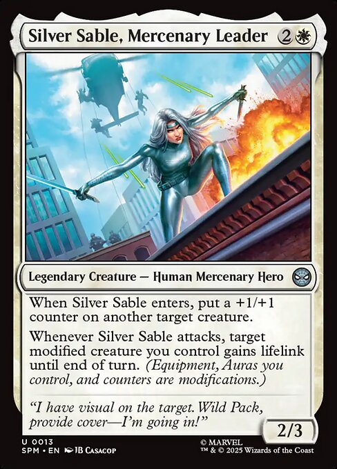 Silver Sable, Mercenary Leader (SPM 13)