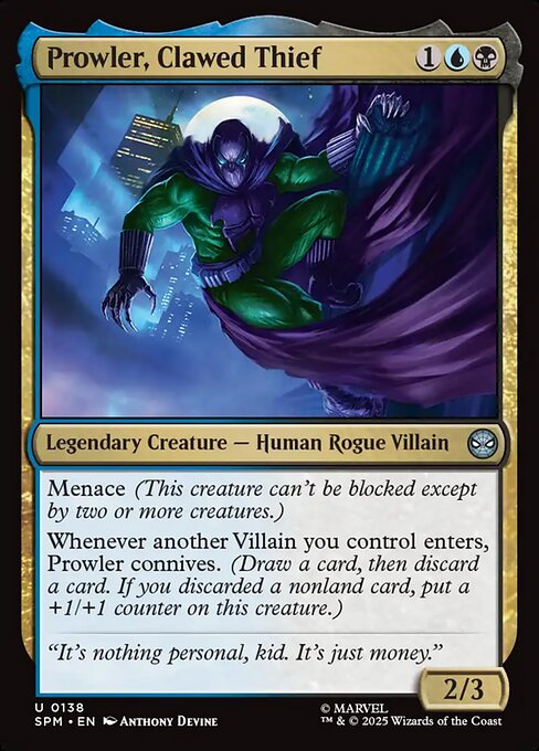 Prowler, Clawed Thief (SPM 138)