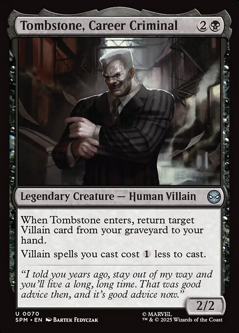Tombstone, Career Criminal (SPM 70)