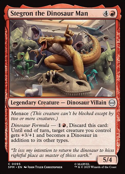 Stegron the Dinosaur Man (SPM 95)