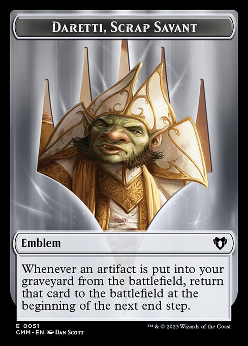 Daretti, Scrap Savant Emblem (TCMM 51)