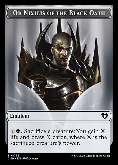 Ob Nixilis of the Black Oath Emblem (TCMM 52)