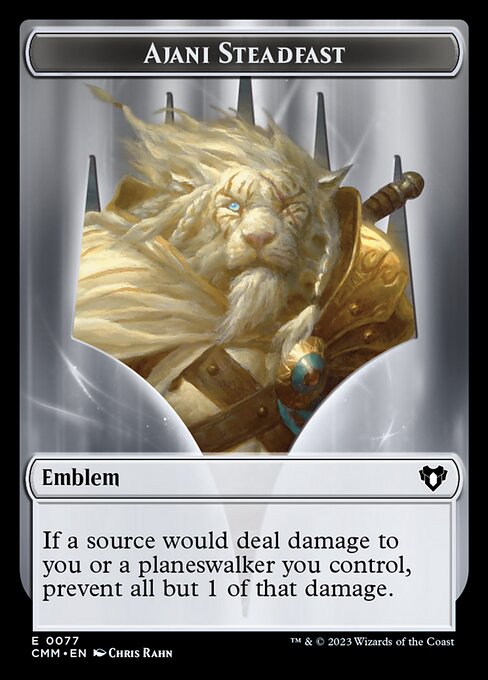 Ajani Steadfast Emblem (TCMM 77)