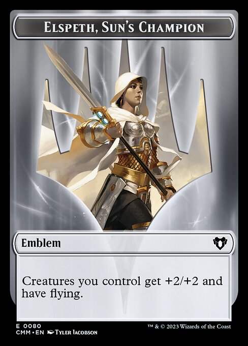 Elspeth, Sun's Champion Emblem (TCMM 80)