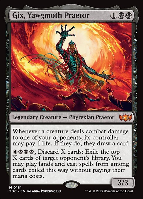 Gix, Yawgmoth Praetor (TDC 181)