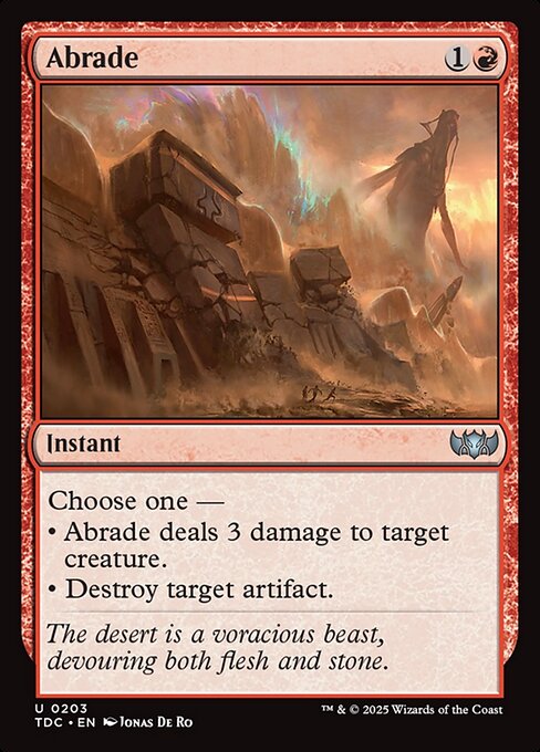Abrade (TDC 203)