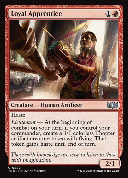 Loyal Apprentice (TDC 222)