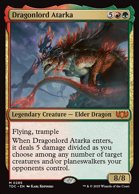 Dragonlord Atarka (TDC 285)