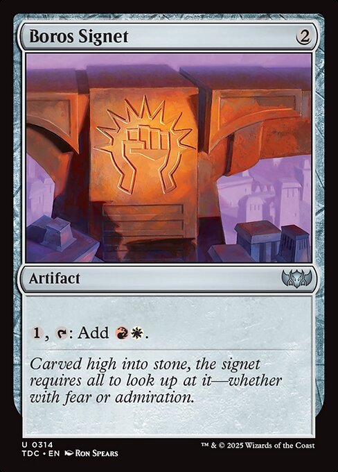 Boros Signet (TDC 314)