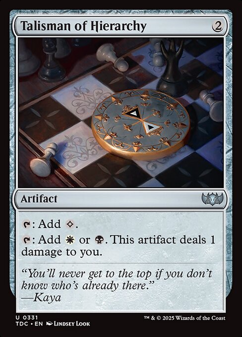Talisman of Hierarchy (TDC 331)