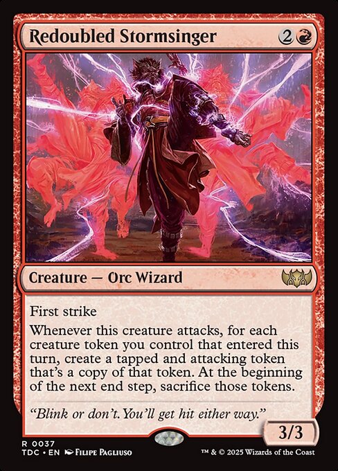 Redoubled Stormsinger (TDC 37)
