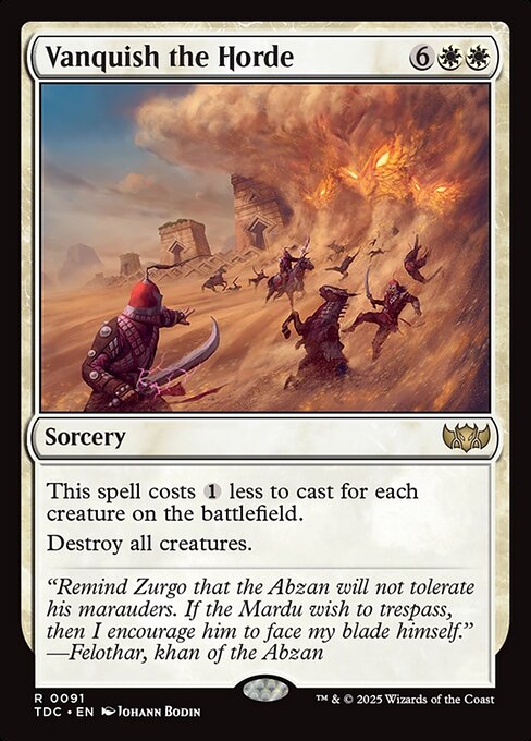 Vanquish the Horde (TDC 91)