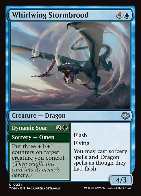 Whirlwing Stormbrood // Dynamic Soar (TDM 234)