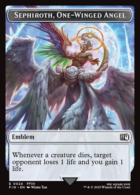 Sephiroth, One-Winged Angel Emblem (TFIN 24)