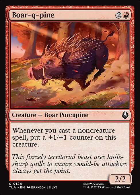 Boar-q-pine (TLA 124)