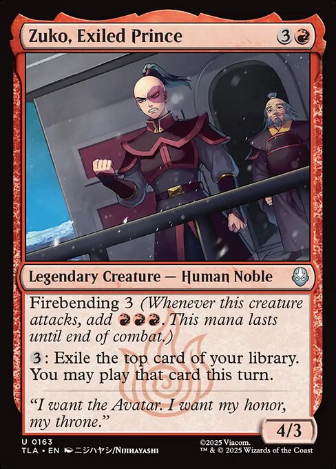 Zuko, Exiled Prince (TLA 163)