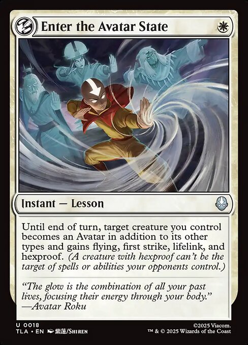 Enter the Avatar State (TLA 18)