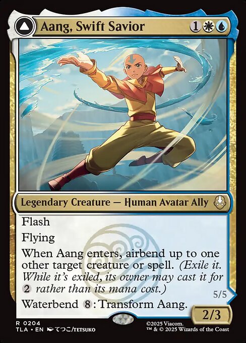 Aang, Swift Savior // Aang and La, Ocean's Fury (TLA 204)