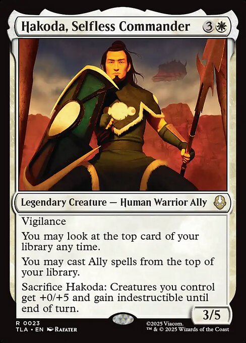 Hakoda, Selfless Commander (TLA 23)