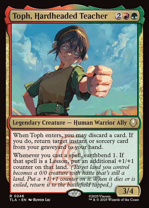 Toph, Hardheaded Teacher (TLA 246)