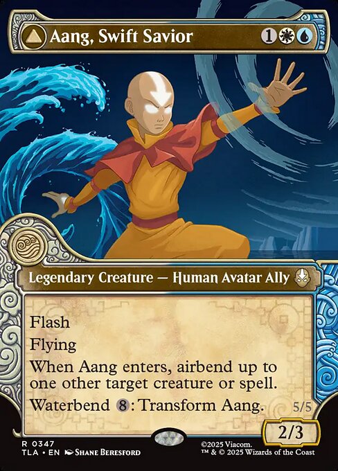 Aang, Swift Savior // Aang and La, Ocean's Fury (TLA 347)