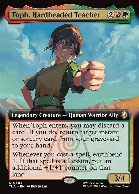 Toph, Hardheaded Teacher (TLA 384)
