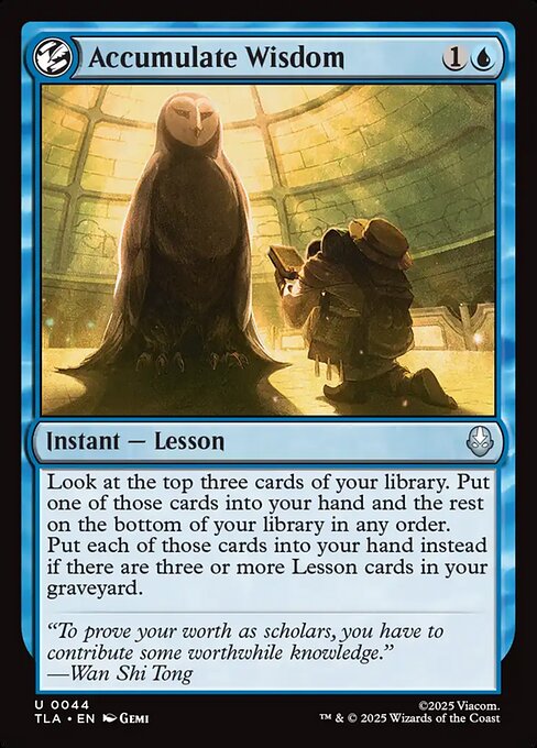 Accumulate Wisdom (TLA 44)