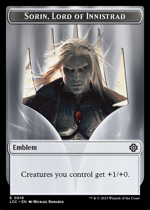 Sorin, Lord of Innistrad Emblem (TLCC 16)