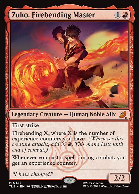 Zuko, Firebending Master (TLE 127)