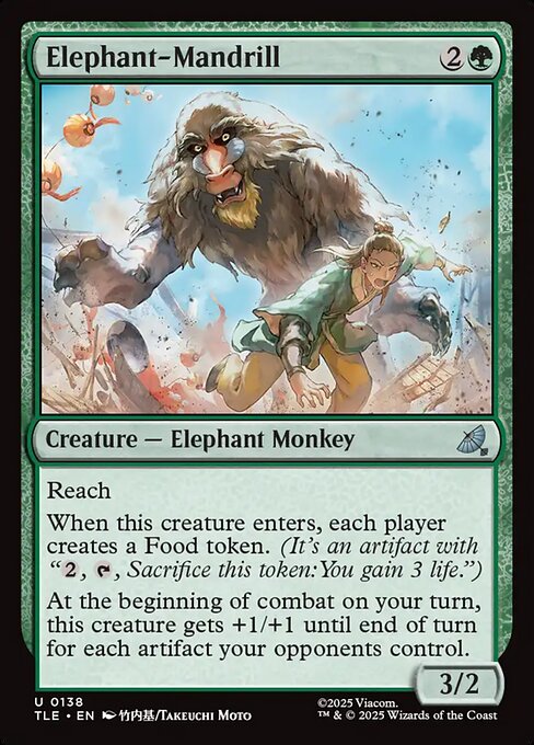 Elephant-Mandrill (TLE 138)