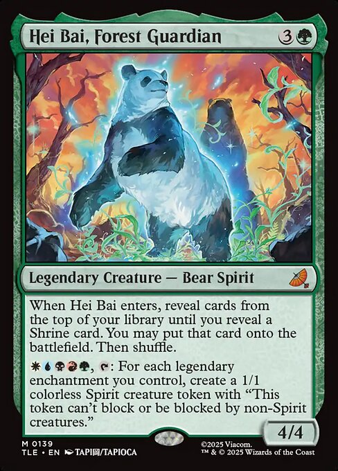 Hei Bai, Forest Guardian (TLE 139)