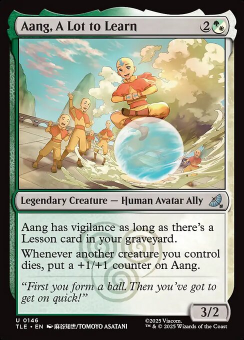 Aang, A Lot to Learn (TLE 146)