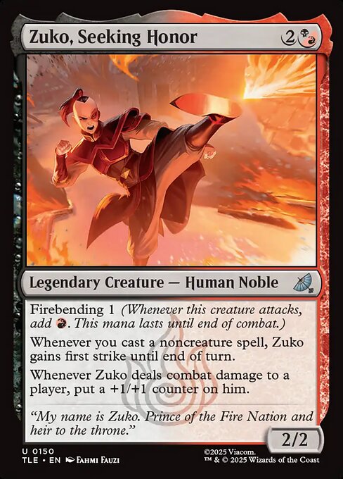 Zuko, Seeking Honor (TLE 150)
